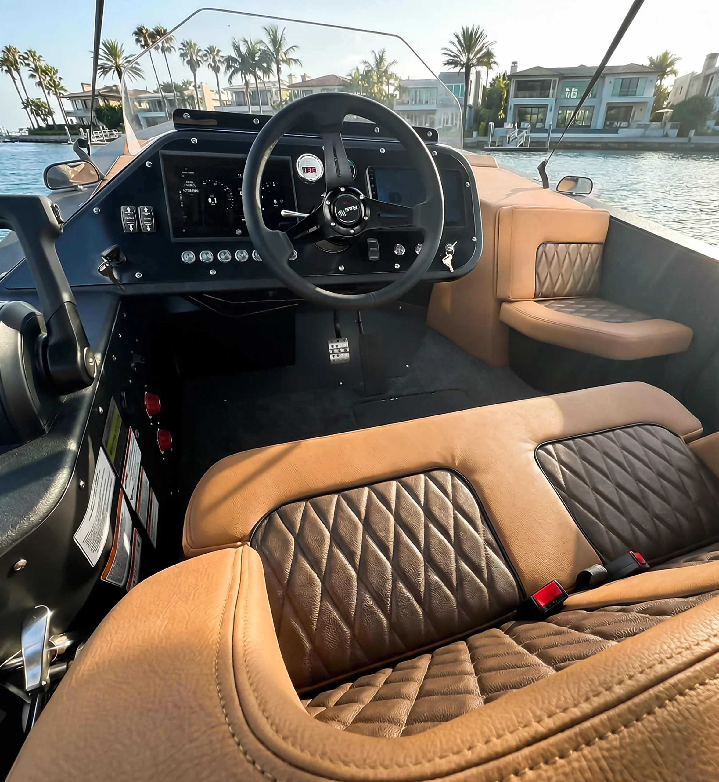 Inside Amphibious Boat